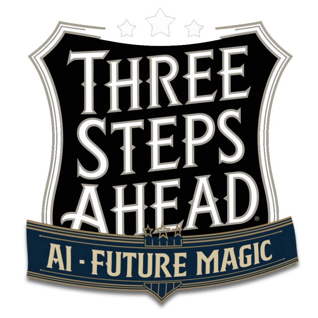 Three Steps Ahead AI Logo